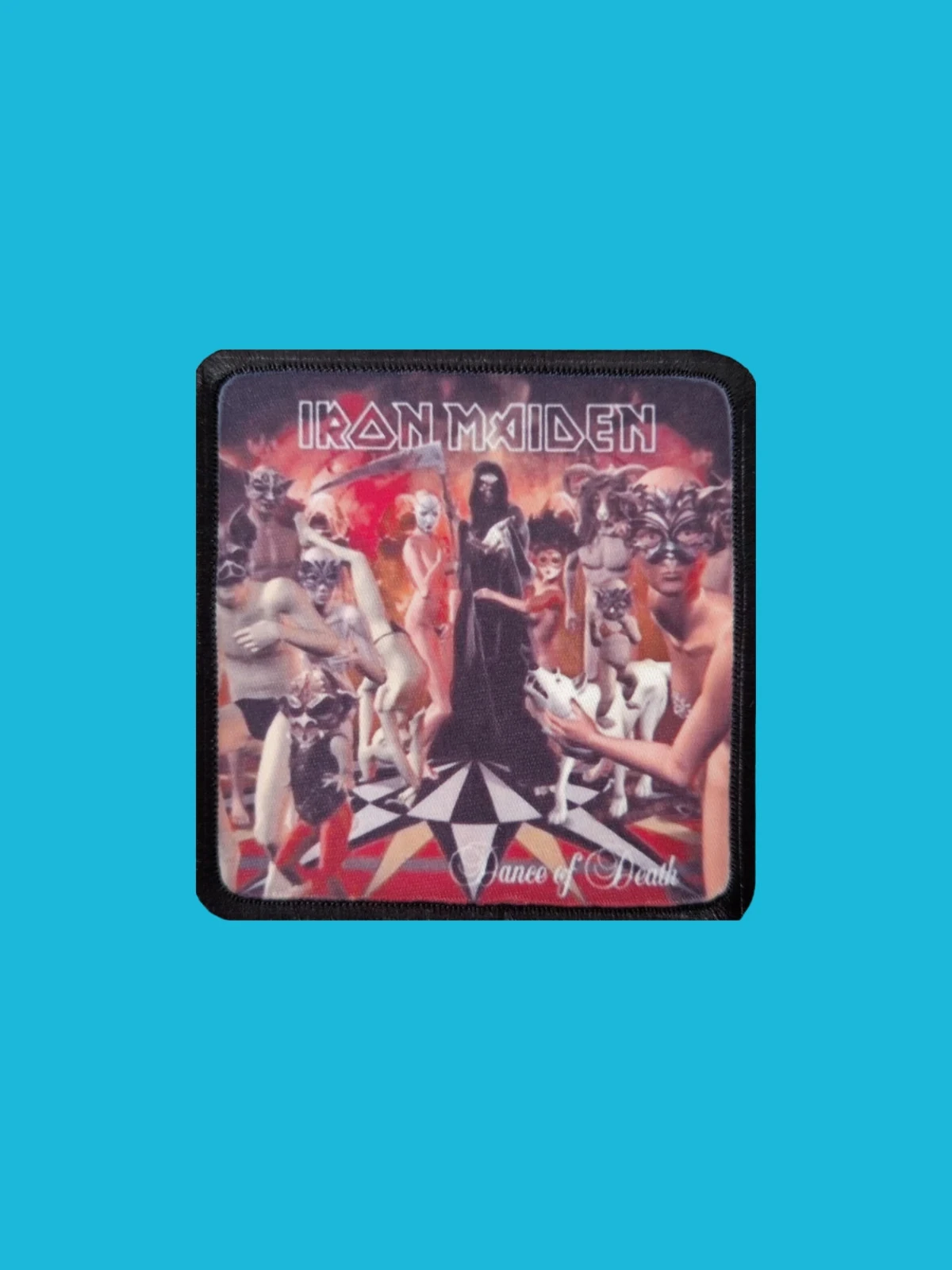 Patch Iron Maiden - Dance Of Death - Imprimé - Carré de 7,5 x 7,5 centimètres